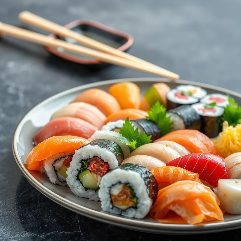 Sushi i jego wartość kaloryczna – ile kcal ma porcja?