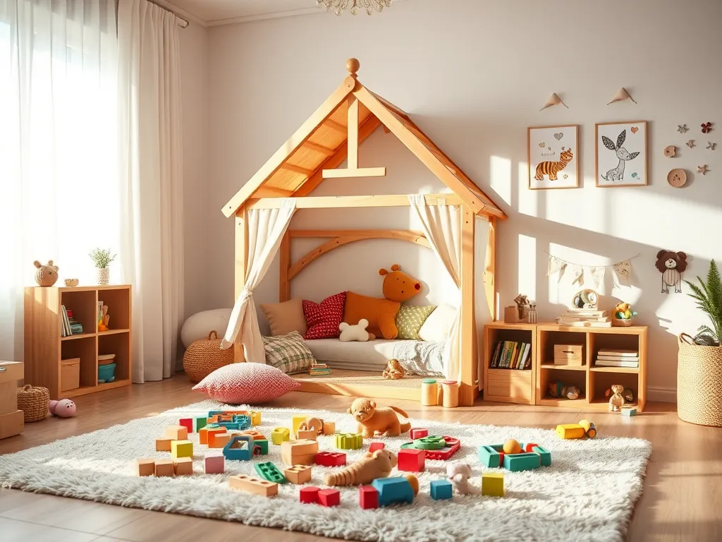 Jak urządzić domek dla dzieci w środku?